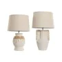 Lampada da tavolo Home ESPRIT Beige Naturale Ceramica 50 W 220 V 28 x 28 x 47 cm (2 Unità) di Home ESPRIT, Lampade da tavolo ...