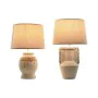 Desk lamp Home ESPRIT Beige Natural Ceramic 50 W 220 V 28 x 28 x 47 cm (2 Units) by Home ESPRIT, Bedside and Table Lamps - Re...