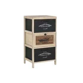 Caisson à Tiroirs Home ESPRIT Noir Naturel Bois 40 x 30 x 73,5 cm de Home ESPRIT, Commodes - Réf : S3057194, Prix : 69,27 €, ...