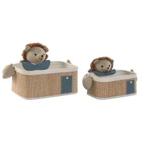 Juego de Cestas Home ESPRIT Verde Natural 40 x 32 x 27 cm (2 Piezas) de Home ESPRIT, Cajas - Ref: S3057197, Precio: 35,73 €, ...