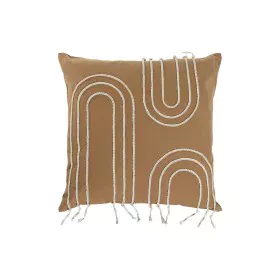 Coussin Home ESPRIT Blanc Moutarde Boho 45 x 45 cm de Home ESPRIT, Coussins - Réf : S3057211, Prix : 13,89 €, Remise : %