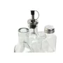 Set para Aliñar Home ESPRIT Transparente Metal Cristal 300 ml 22,5 x 6 x 23 cm de Home ESPRIT, Dosificadores de aliño y espec...