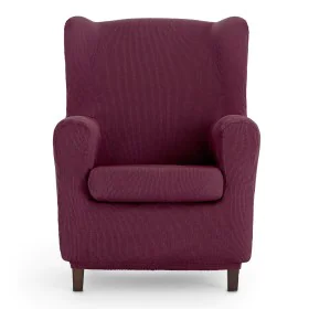 Housse de fauteuil à oreilles Eysa ULISES Bordeaux 80 x 100 x 90 cm de Eysa, Housses pour accoudoirs de fauteuil - Réf : D160...