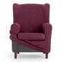 Housse de fauteuil à oreilles Eysa ULISES Bordeaux 80 x 100 x 90 cm de Eysa, Housses pour accoudoirs de fauteuil - Réf : D160...