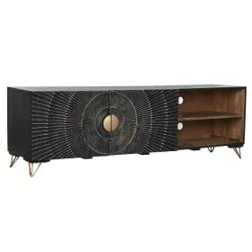 TV furniture Home ESPRIT Black Metal Mango wood 160 x 40 x 50 cm by Home ESPRIT, TV tables and stands - Ref: S3057386, Price:...