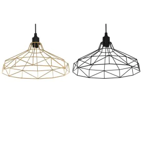 Lampadario Home ESPRIT Nero Dorato Metallo 50 W 39 x 39 x 25 cm (2 Unità) di Home ESPRIT, Plafoniere - Rif: S3057392, Prezzo:...