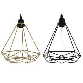 Ceiling Light Home ESPRIT Black Golden Metal 50 W 28 x 27 x 34 cm (2 Units) by Home ESPRIT, Ceiling Lights - Ref: S3057393, P...