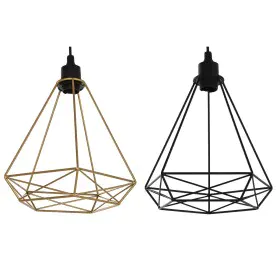 Ceiling Light Home ESPRIT Black Golden Metal 50 W 28 x 27 x 34 cm (2 Units) by Home ESPRIT, Ceiling Lights - Ref: S3057393, P...