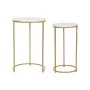 Set of 2 tables Home ESPRIT Golden Metal Marble 40 x 40 x 64 cm by Home ESPRIT, Tables - Ref: S3057397, Price: 163,46 €, Disc...