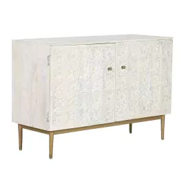 Aparador Home ESPRIT Blanco Dorado 120 x 45 x 80 cm de Home ESPRIT, Armarios y aparadores - Ref: S3057498, Precio: 513,02 €, ...