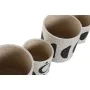 Set de pots de fleurs Home ESPRIT Blanc Noir 13 x 13 x 15 cm (2 Unités) de Home ESPRIT, Cache-pots - Réf : S3057505, Prix : 1...