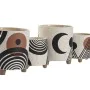 Set of Planters Home ESPRIT White Brown Black 13 x 13 x 15 cm (2 Units) by Home ESPRIT, Cachepots - Ref: S3057506, Price: 19,...