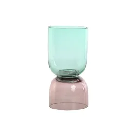 Vaso Home ESPRIT Duas cores Cristal 10 x 10 x 21 cm de Home ESPRIT, Jarrões - Ref: S3057512, Preço: 17,00 €, Desconto: %