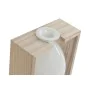 Jarrón Home ESPRIT Blanco Natural Madera Cristal 17 x 12 x 25 cm de Home ESPRIT, Jarrones - Ref: S3057515, Precio: 18,02 €, D...