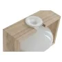 Vase Home ESPRIT White Natural Wood Crystal 22 x 16 x 15 cm by Home ESPRIT, Vases - Ref: S3057516, Price: 17,79 €, Discount: %