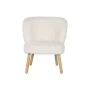 Armchair Home ESPRIT White Natural Polyester Wood 61 x 58 x 68 cm by Home ESPRIT, Chairs - Ref: S3057525, Price: 127,36 €, Di...