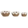 Centerpiece Home ESPRIT White Natural 30,5 x 30,5 x 14 cm (3 Pieces) by Home ESPRIT, Ornaments - Ref: S3057533, Price: 24,96 ...