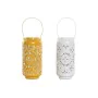 Castiçais Home ESPRIT Amarelo Branco Ferro 15 x 15 x 33 cm (2 Unidades) de Home ESPRIT, Candelabros e suportes para velas - R...