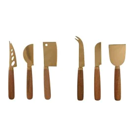 Käsemesser Home ESPRIT Gold natürlich Edelstahl Akazienholz 2 Stück (3 Stücke) von Home ESPRIT, Messer - Ref: S3057548, Preis...