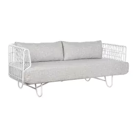 Sofá Home ESPRIT Branco Bege Metal 180 x 66 x 66 cm de Home ESPRIT, Sofás - Ref: S3057598, Preço: 607,07 €, Desconto: %