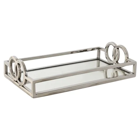 Tray Home ESPRIT Silver Modern 30 x 17 x 7 cm by Home ESPRIT, Ornaments - Ref: S3057606, Price: 30,26 €, Discount: %