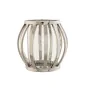 Bougeoir Home ESPRIT Argenté Verre Acier 14 x 14 x 14 cm de Home ESPRIT, Bougeoirs et chandeliers - Réf : S3057609, Prix : 24...