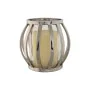 Bougeoir Home ESPRIT Argenté Verre Acier 14 x 14 x 14 cm de Home ESPRIT, Bougeoirs et chandeliers - Réf : S3057609, Prix : 24...