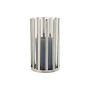 Candleholder Home ESPRIT Silver Crystal Steel 12 x 12 x 20 cm by Home ESPRIT, Candelabras and candle holders - Ref: S3057610,...