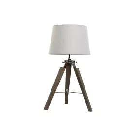 Lampe de bureau Home ESPRIT Blanc Marron Bois 36 x 36 x 60 cm de Home ESPRIT, Lampes de chevet - Réf : S3057619, Prix : 59,86...