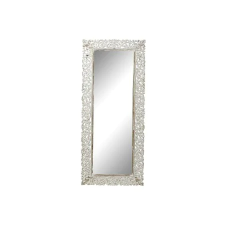 Espelho de parede Home ESPRIT Branco Cristal Madeira MDF Índio Decapé 66 x 3 x 164 cm de Home ESPRIT, Espelhos de parede - Re...