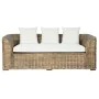 Canapé de jardin Home ESPRIT Blanc Marron Naturel Rotin 174 x 88 x 69 cm de Home ESPRIT, Canapés - Réf : S3057637, Prix : 441...