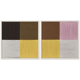 Painting Home ESPRIT Squared Urban 50 x 3 x 50 cm (2 Units) by Home ESPRIT, Prints on Canvas - Ref: S3057648, Price: 64,53 €,...