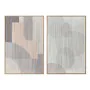 Painting Home ESPRIT Beige Light Pink Modern Urban 80 x 3 x 120 cm (2 Units) by Home ESPRIT, Prints on Canvas - Ref: S3057649...