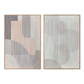 Painting Home ESPRIT Beige Light Pink Modern Urban 80 x 3 x 120 cm (2 Units) by Home ESPRIT, Prints on Canvas - Ref: S3057649...