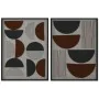 Painting Home ESPRIT Black Terracotta Modern Urban 60 x 3 x 80 cm (2 Units) by Home ESPRIT, Prints on Canvas - Ref: S3057652,...