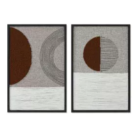 Painting Home ESPRIT Beige Terracotta Modern Urban 40 x 3 x 60 cm (2 Units) by Home ESPRIT, Prints on Canvas - Ref: S3057653,...