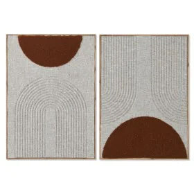 Cadre Home ESPRIT Beige Terre cuite Moderne Urbaine 50 x 3 x 70 cm (2 Unités) de Home ESPRIT, Impressions sur toile - Réf : S...