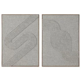 Painting Home ESPRIT Beige Modern Urban 50 x 4 x 70 cm (2 Units) by Home ESPRIT, Prints on Canvas - Ref: S3057655, Price: 86,...