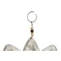 Decorazione pensile Home ESPRIT Azzurro Bianco Grigio Rosa Ferro Orientale Loto Organica (4 Unità) di Home ESPRIT, Soprammobi...