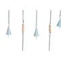 Decorazione pensile Home ESPRIT Azzurro Bianco Grigio Rosa Ferro Orientale Loto Organica (4 Unità) di Home ESPRIT, Soprammobi...