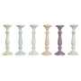 Candle Holder Home ESPRIT Metal Mango wood Shabby Chic 12 x 12 x 34 cm by Home ESPRIT, Candelabras and candle holders - Ref: ...