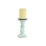 Candelabro Home ESPRIT Giallo Azzurro Verde Rosa Metallo Legno di mango Shabby Chic 10 x 10 x 18 cm di Home ESPRIT, Candelier...