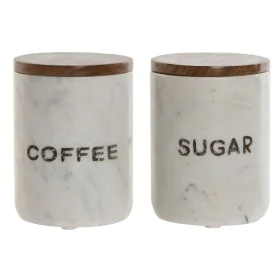 Tin Home ESPRIT White Brown Marble Mango wood (2 Units) by Home ESPRIT, Food storage - Ref: S3057671, Price: 33,00 €, Discoun...