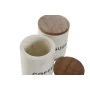 Bote Home ESPRIT Branco Castanho Mármore Madeira de mangueira (2 Unidades) de Home ESPRIT, Armazenamento de alimentos - Ref: ...