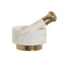 Mortar Home ESPRIT Brass Marble 12,5 x 12,5 x 7,5 cm by Home ESPRIT, Mortar & Pestle Sets - Ref: S3057672, Price: 15,39 €, Di...