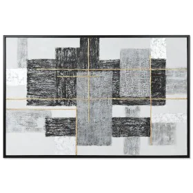 Pintura Home ESPRIT Branco Preto Dourado Moderno 156 x 3,8 x 106 cm de Home ESPRIT, Impressões sobre tela - Ref: S3057676, Pr...