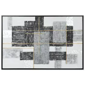 Painting Home ESPRIT White Black Golden Modern 156 x 3,8 x 106 cm by Home ESPRIT, Prints on Canvas - Ref: S3057676, Price: 14...