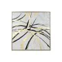 Painting Home ESPRIT White Golden Abstract Modern 131 x 4 x 131 cm by Home ESPRIT, Prints on Canvas - Ref: S3057680, Price: 1...