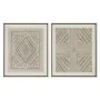 Tela Home ESPRIT Branco Natural Boho 50 x 3,8 x 60 cm (2 Unidades) de Home ESPRIT, Impressões sobre tela - Ref: S3057744, Pre...