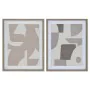 Lienzo Home ESPRIT Beige Gris Abstracto Moderno 40 x 3 x 50 cm (2 Unidades) de Home ESPRIT, Impresiones sobre lienzo - Ref: S...